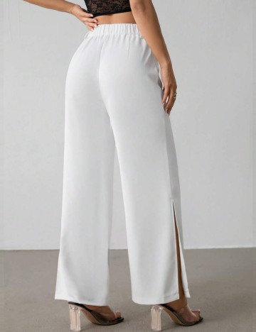 Pantaloni Office Shein, alb