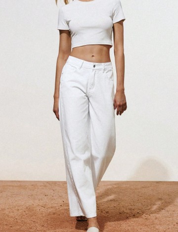 Jeans Shein, alb