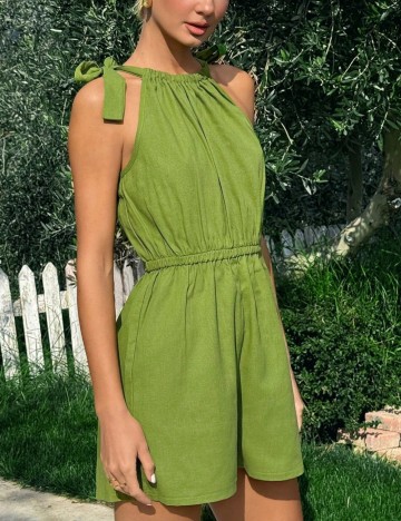 Salopetă scurtă Shein, verde