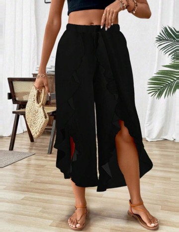Pantaloni Shein Curve+, negru
