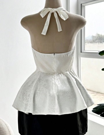 Top Shein Curve+, alb