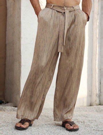 Pantaloni MANFINITY by Shein, maro