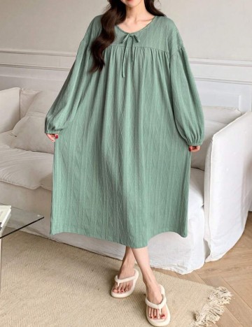 Rochie De Noapte Shein, verde