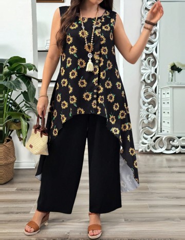 Compleu Shein Curve+, negru