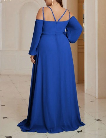 Rochie de ocazie Shein Curve+, albastru