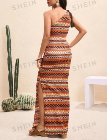 Rochie maxi Shein, mix culori