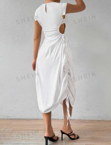 Rochie midi Shein, alb