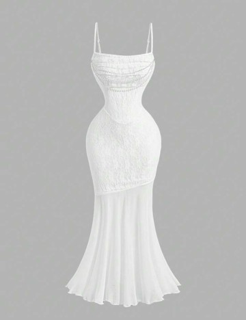 Rochie maxi Shein, alb