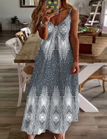 Rochie maxi Shein, mix culori