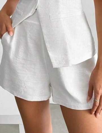 Pantaloni scurți Shein, alb