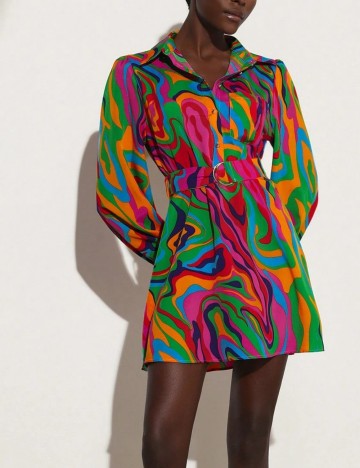 Rochie mini Shein, mix culori