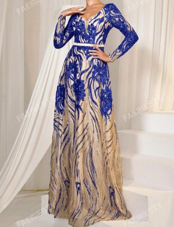 Rochie de ocazie FAERIESTY by Shein, mix culori