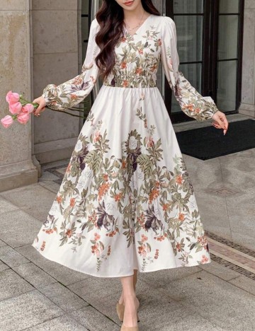 Rochie midi Shein, mix culori