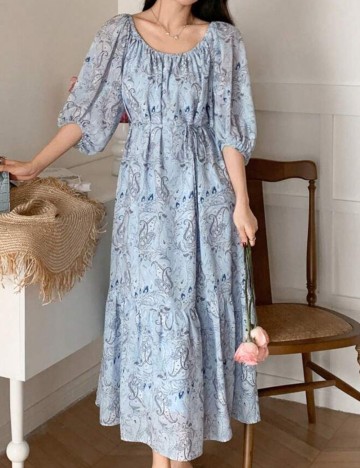 Rochie midi Shein, mix culori