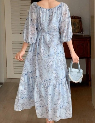 Rochie midi Shein, mix culori