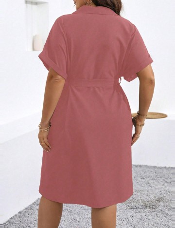 Rochie mini Shein Curve+, roz
