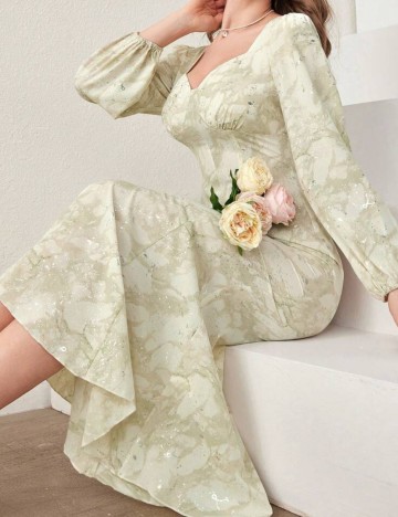 Rochie midi Shein, mix culori