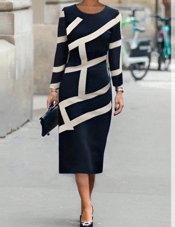 Rochie midi Shein, mix culori