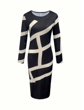 Rochie midi Shein, mix culori