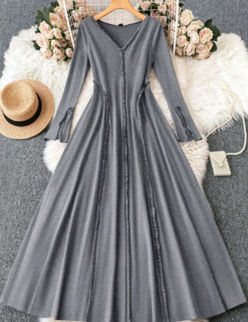 Rochie maxi Shein, gri