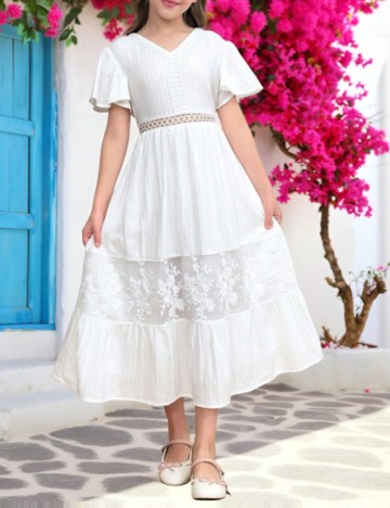 Rochie Shein, alb