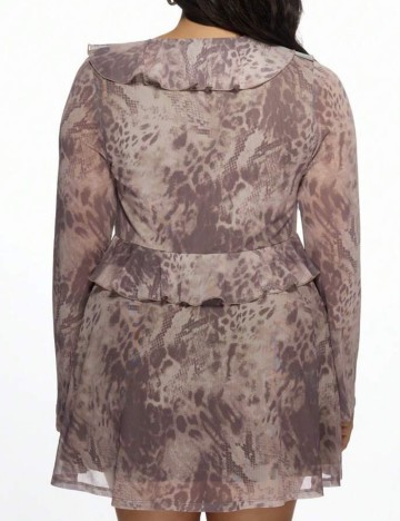 Rochie mini Shein Curve+, mix culori