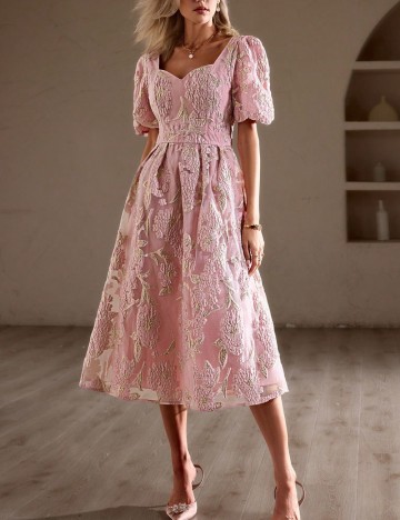 Rochie midi Shein, roz