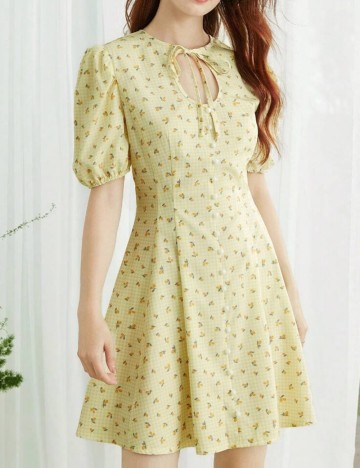 Rochie mini Shein, galben