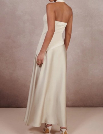 Rochie maxi Shein, crem