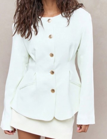 Sacou Missguided by Shein, alb