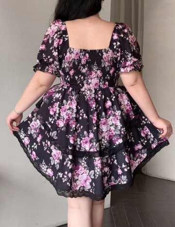 Rochie mini Shein Curve+, mix culori