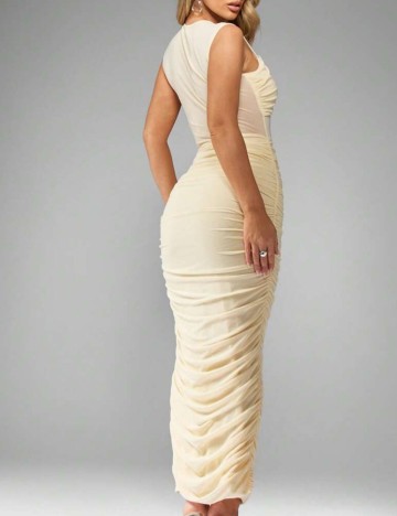 Rochie maxi Miss ord by Shein, crem