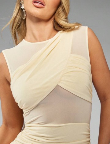Rochie maxi Miss ord by Shein, crem