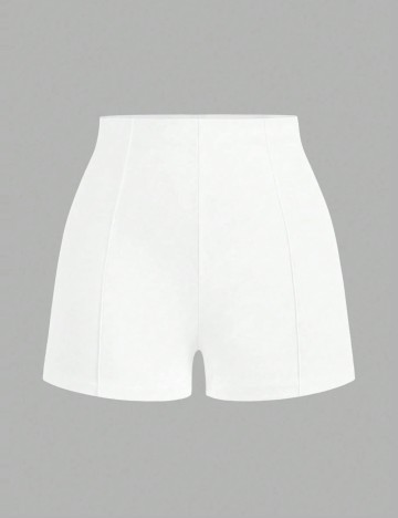 Pantaloni scurți Shein Curve+, alb