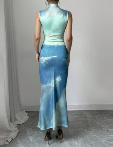 Rochie maxi Shein, mix culori