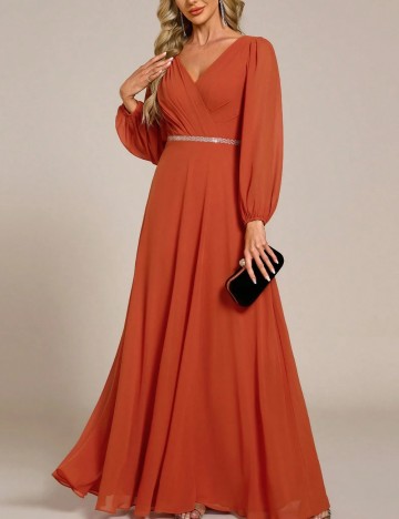Rochie de ocazie Ever pretty by Shein, cărămiziu