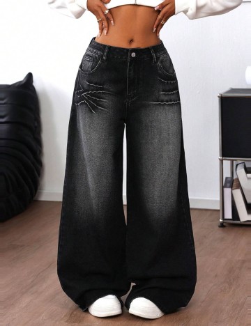 Jeans Shein, negru