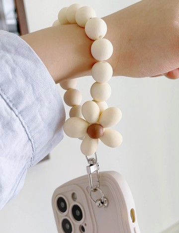 Accesoriu pentru telefon Shein, crem