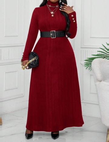 Rochie maxi Shein Curve+, vișiniu