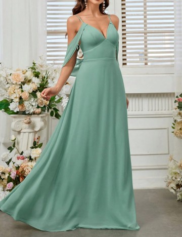 Rochie de ocazie Shein, verde