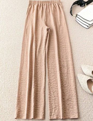 Pantaloni Shein Curve+, bej