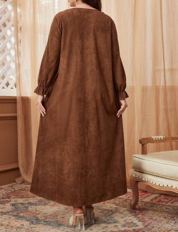 Rochie maxi Shein Curve+, maro