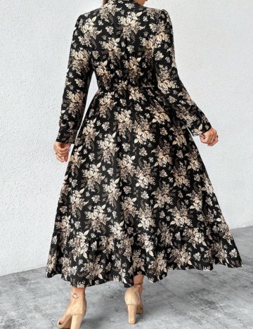 Rochie maxi Shein Curve+, mix culori