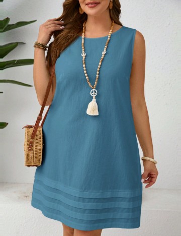 Rochie mini Shein Curve+, albastru