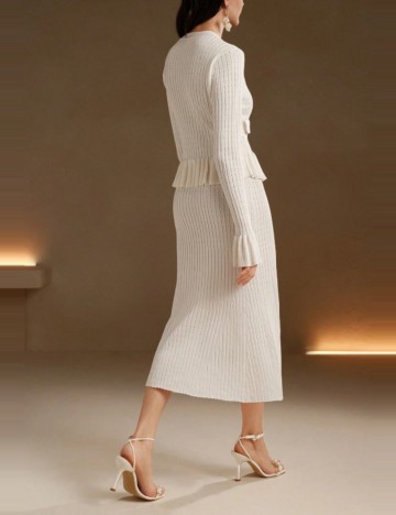 Rochie midi Shein, alb