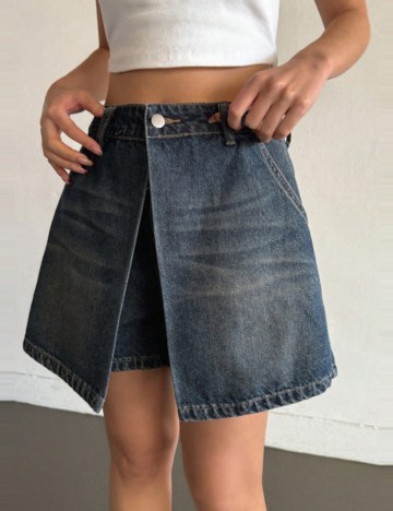 Fustă Pantalon Shein, albastru