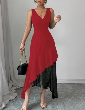 Rochie maxi Shein, mix culori