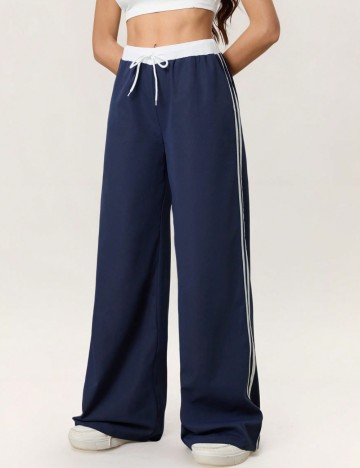 Pantaloni Shein, bleumarin