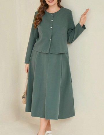 Compleu Shein Curve+, verde