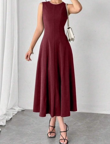 Rochie midi Shein, vișiniu